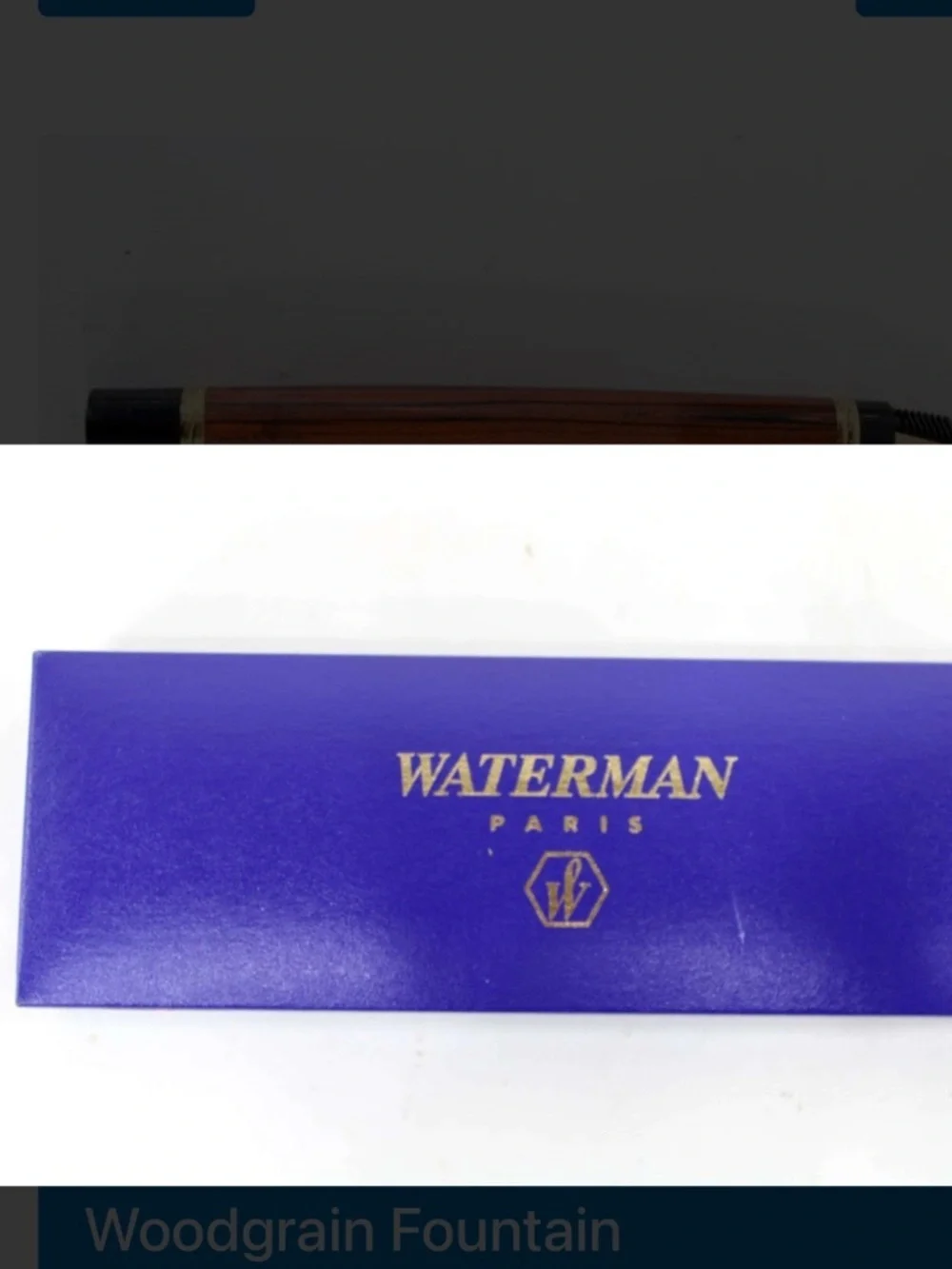 Waterman Liaison Red Woodgrain Fountain Pen , with 18k gold nib, in box with In